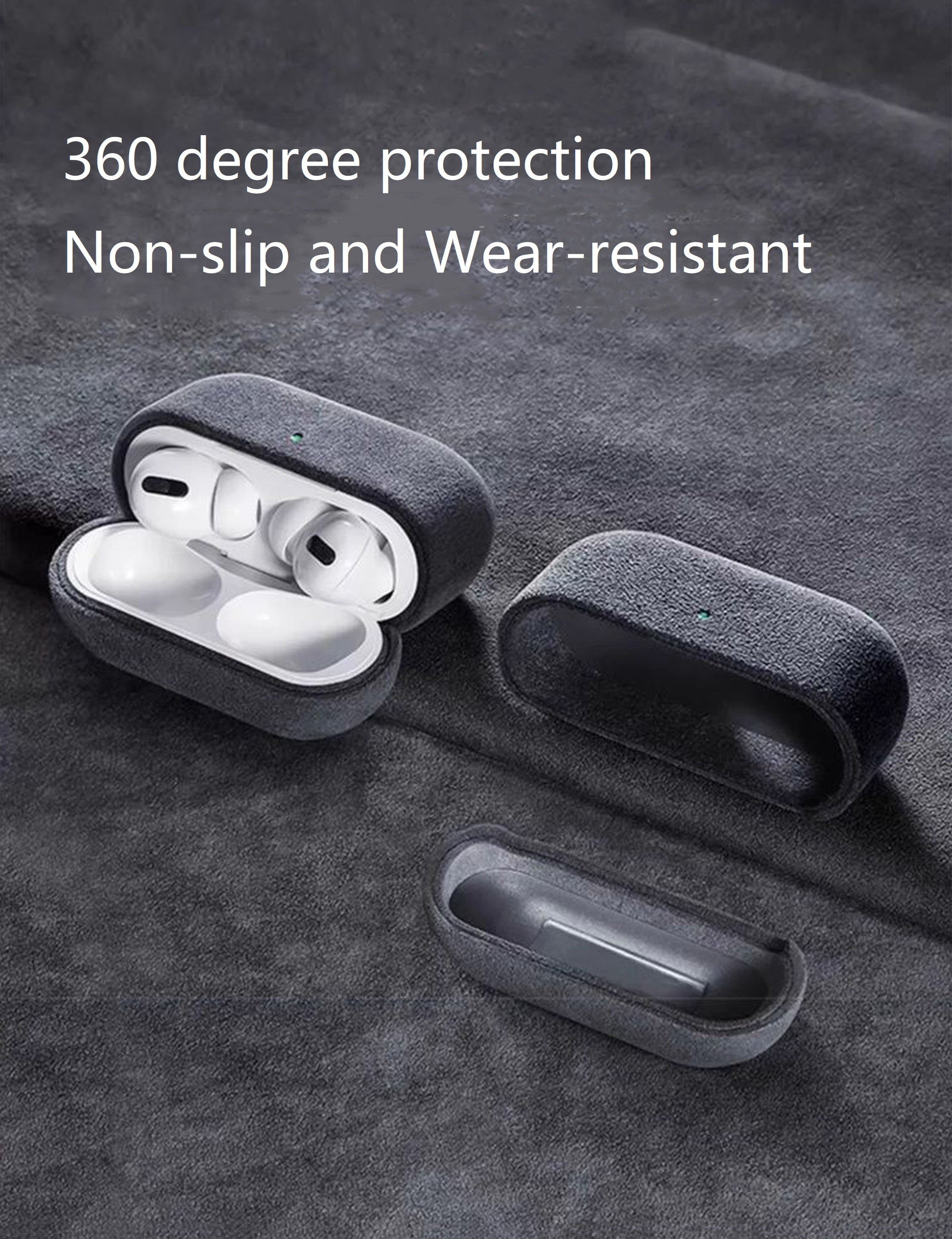 AirPods Alcantara Case – Space Grey