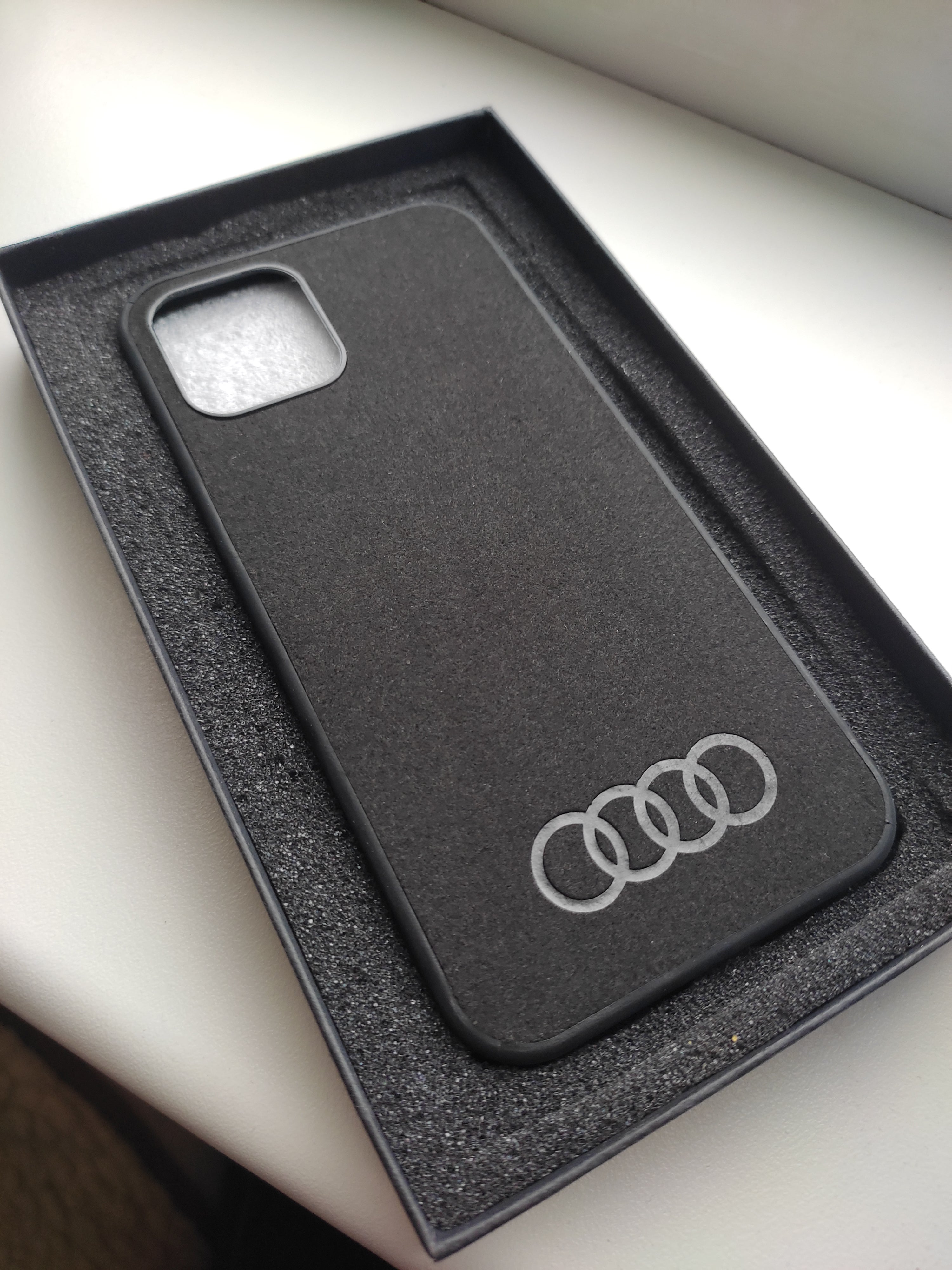 Car Fans Zone Audi Alcantara phone case in box