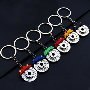 Car Fans Zone Brake Disc with Caliper Keychain variants