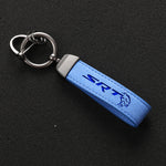 Car Fans Zone Dodge SRT Alcantara keychain blue