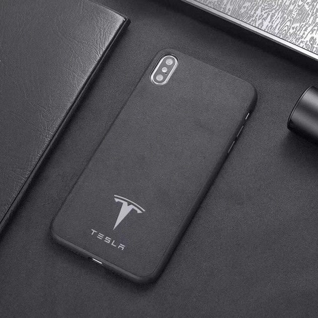Car Fans Zone Tesla Alcantara Phone Case