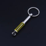 Car Fans Zone Shock Absorber Keychain V2 Yellow