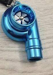 Car Fans Zone Keychain Blue Turbine Pressure Booster Keychain