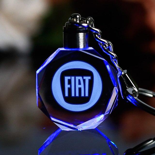 Car Fans Zone Keychain Fiat Laser Engraved Car Logo Keychain