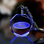 Car Fans Zone Keychain Ford Laser Engraved Car Logo Keychain
