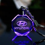 Car Fans Zone Keychain Hyundai Laser Engraved Car Logo Keychain