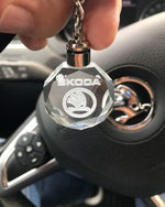 Broshop Keychain Laser Engraved Car Logo Keychain