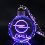 Car Fans Zone Keychain Opel Laser Engraved Car Logo Keychain