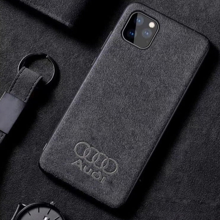 Audi RS Tempered Glass Carbon Fiber Case – CarFansZone